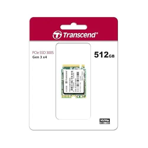 Transcend kiire 512GB M.2 SSD — kompaktne salvestuslahendus – detailne vaade