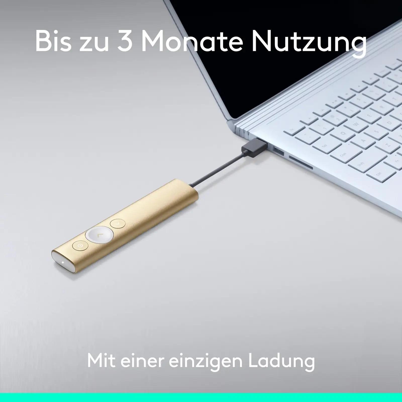 Logitech kuldne esitluskaugjuhtija – täpne juhtimine ja stiil – pilt 6
