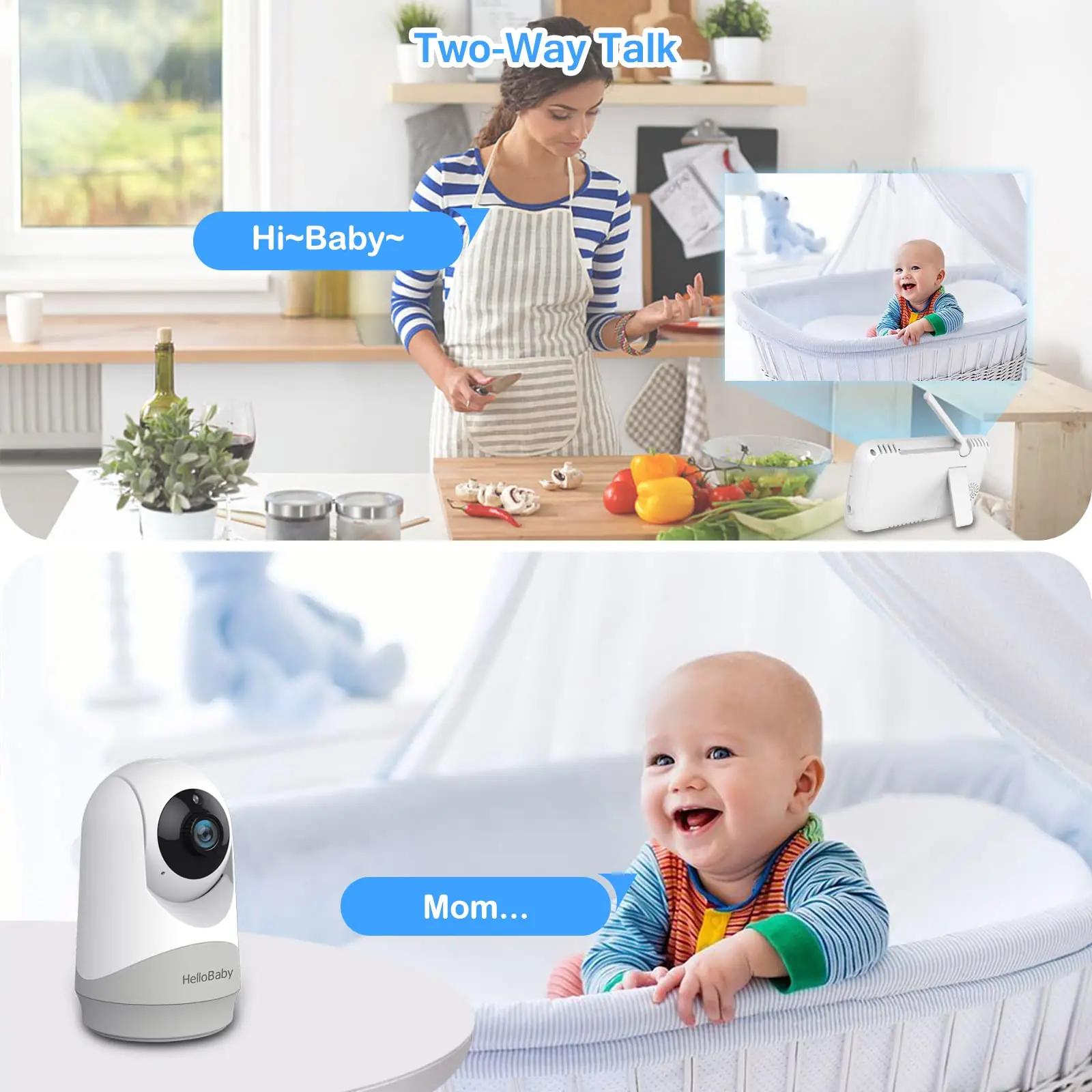 HelloBaby lapsehoidja kaamera 5″ ekraaniga – pakend ja tarvikud