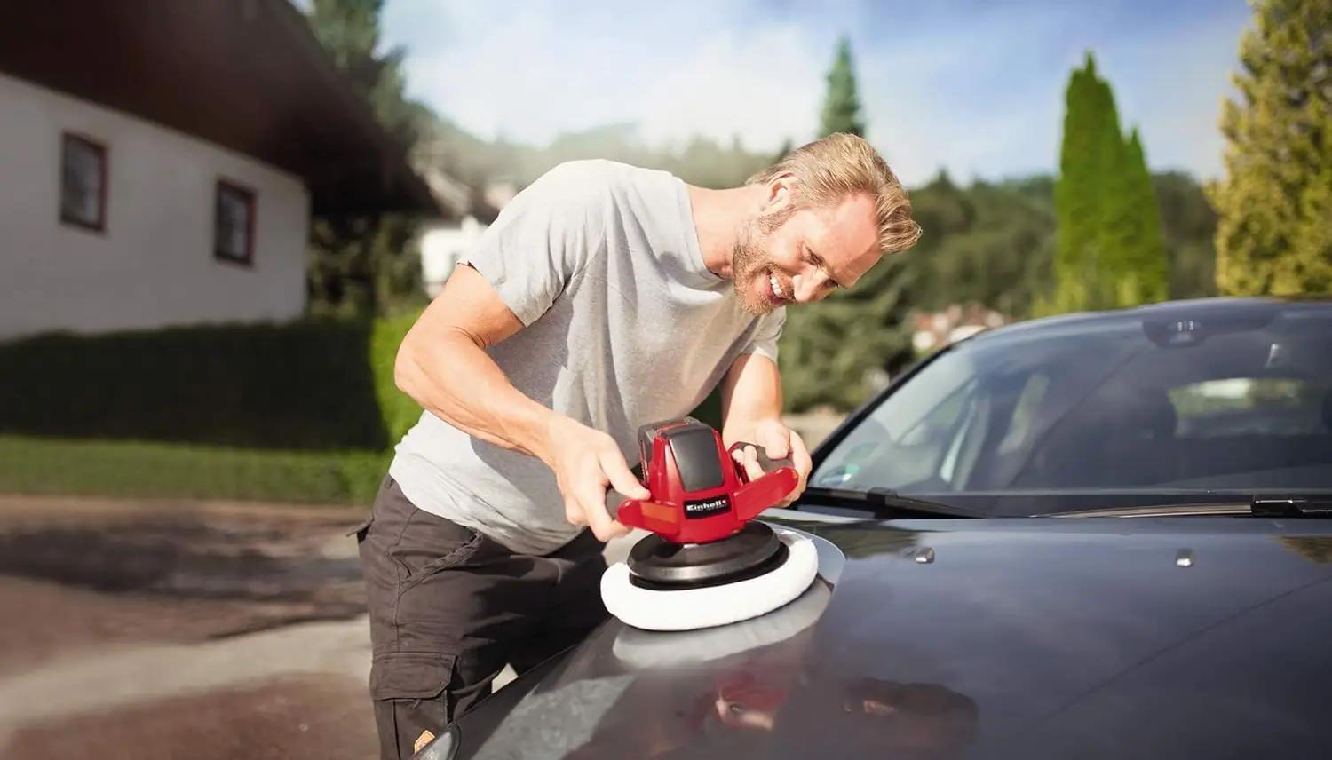 Einhell polisher auto- ja värvihoolduseks, kerge kasutus – kasutusnäide