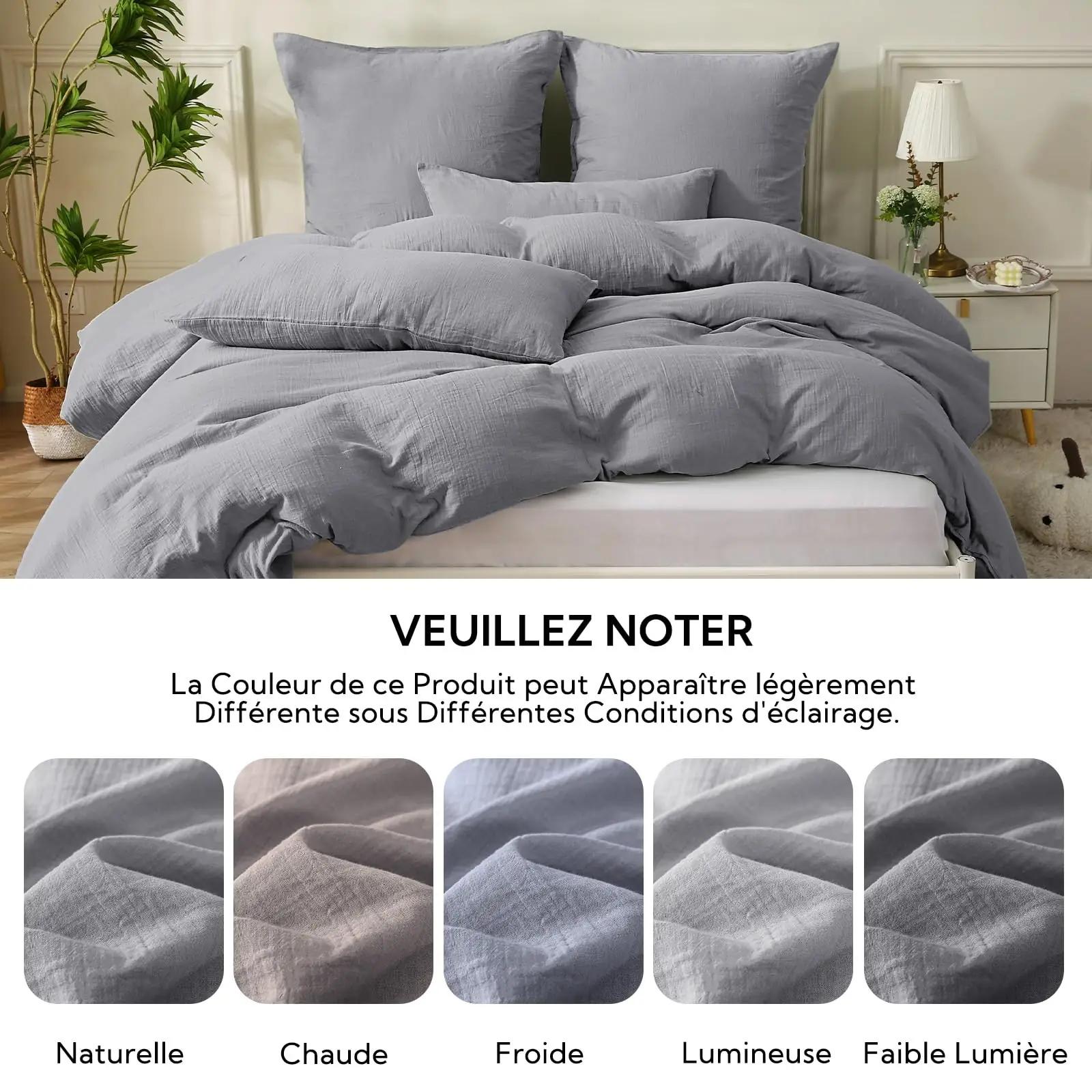 SOULFUL pehme puuvillane voodipesukomplekt — tumehall 240×260 – pilt 6