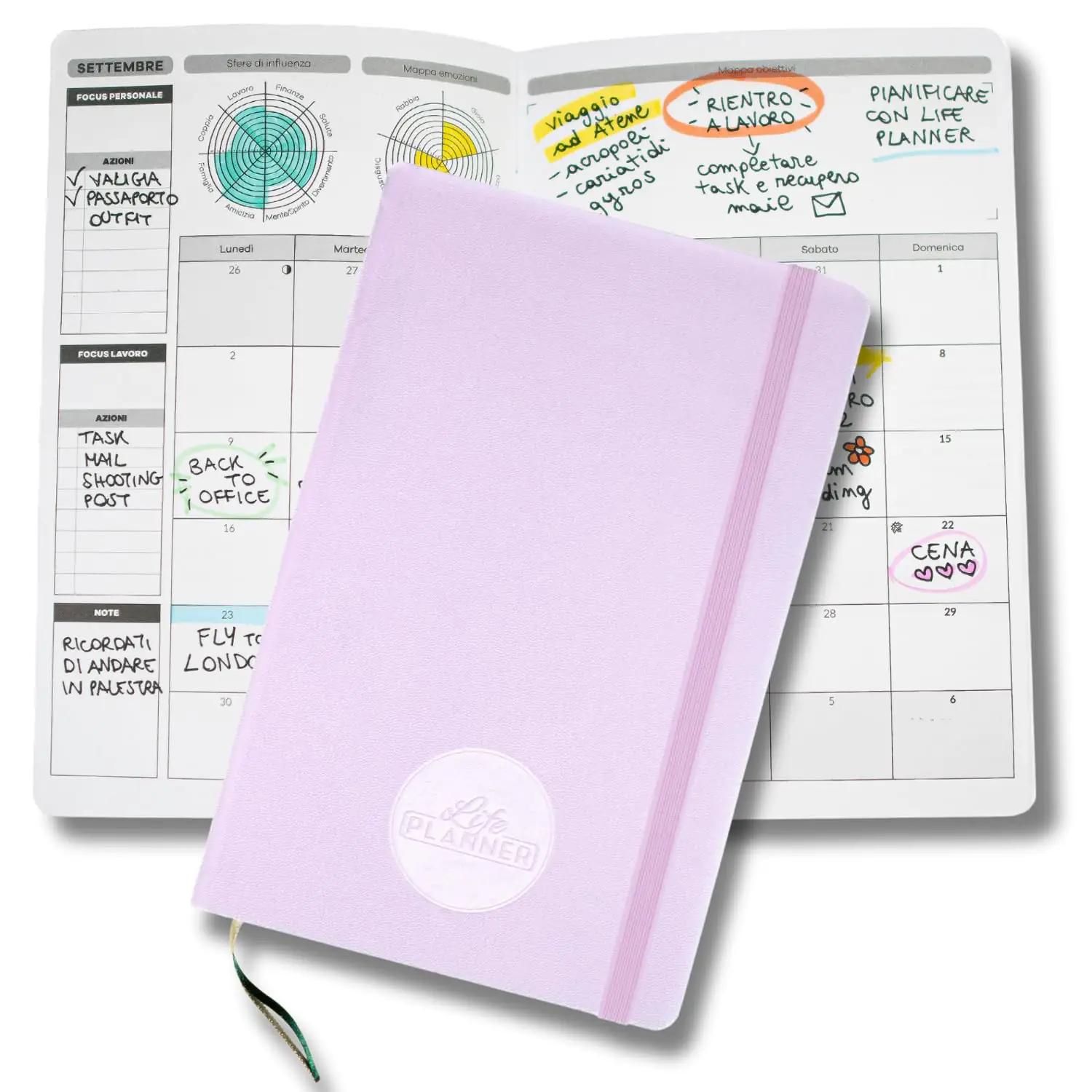 Life Planner Plan It, Do It! – pastellvioletne 12-kuuline planner