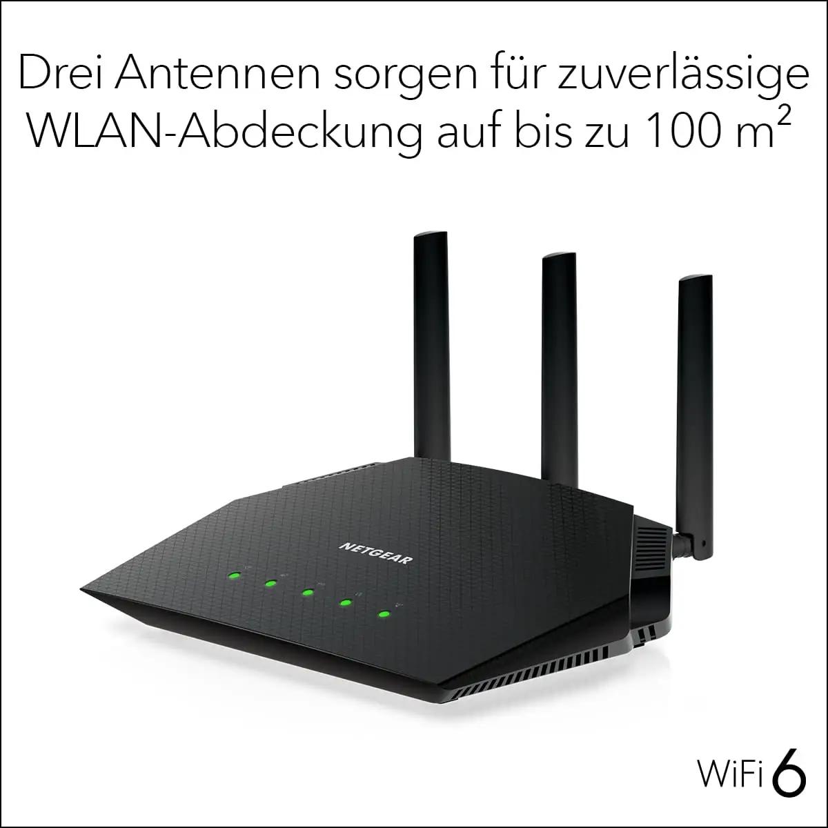 NETGEAR RAX10 AX1800 — usaldusväärne WiFi 6 ruuter koduks – lisavaade