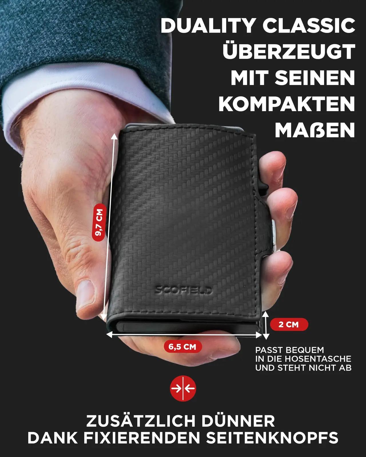 SF SCOFIELD nahkne slim-rahakott Duality — õhuke ja RFID-kaitse – pilt 8