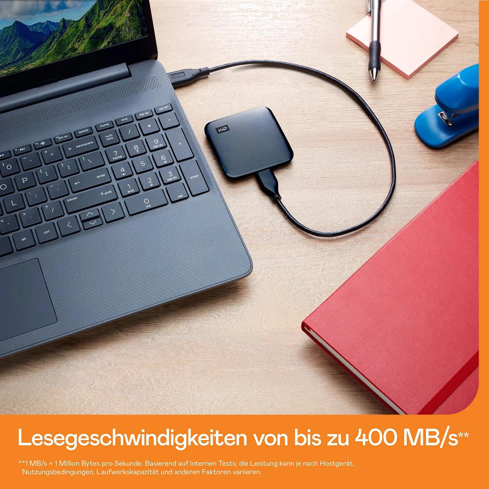 WD kaasaskantav 1 TB SSD — kiire ja vastupidav salvestus – lisavaade