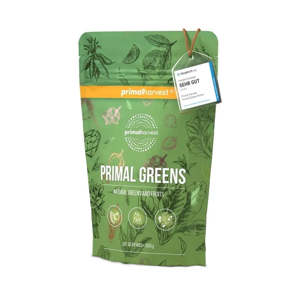 Primal Harvest Super Greens pulber — looduslik energialaeng
