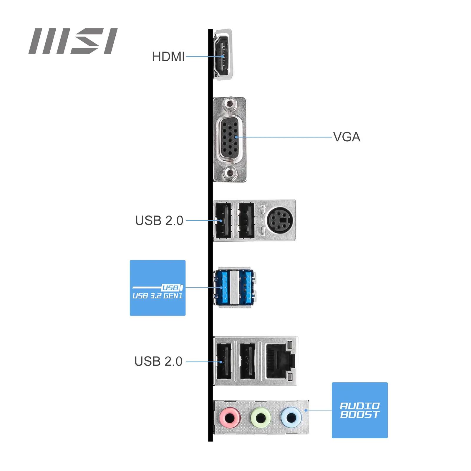 MSI PRO H610M-E DDR4 emaplaat – töökindel Micro-ATX valik – pilt 6