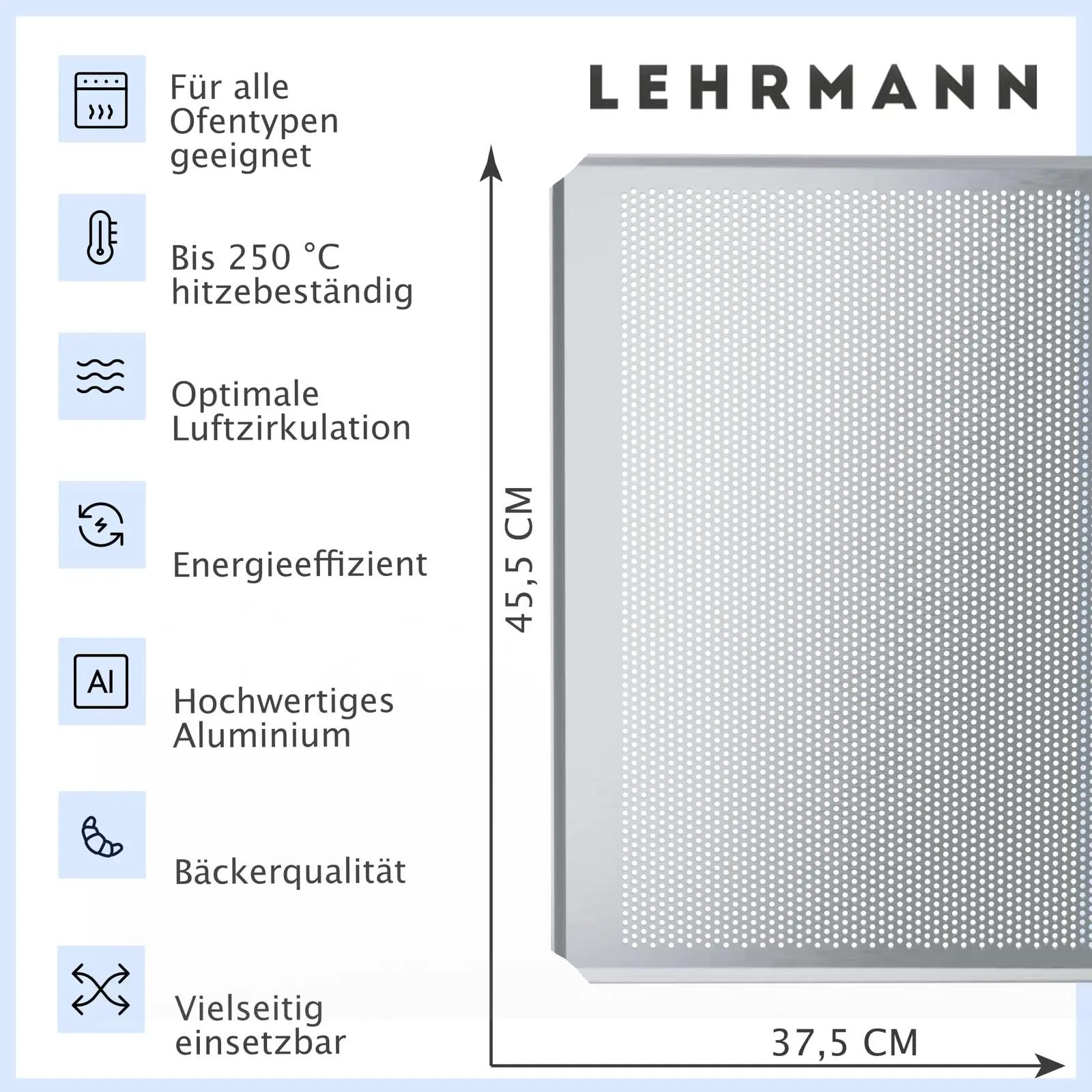 LEHRMANN GMBH alumiiniumist ahjuplaat – ideaalne küpsetamiseks – pakend ja tarvikud