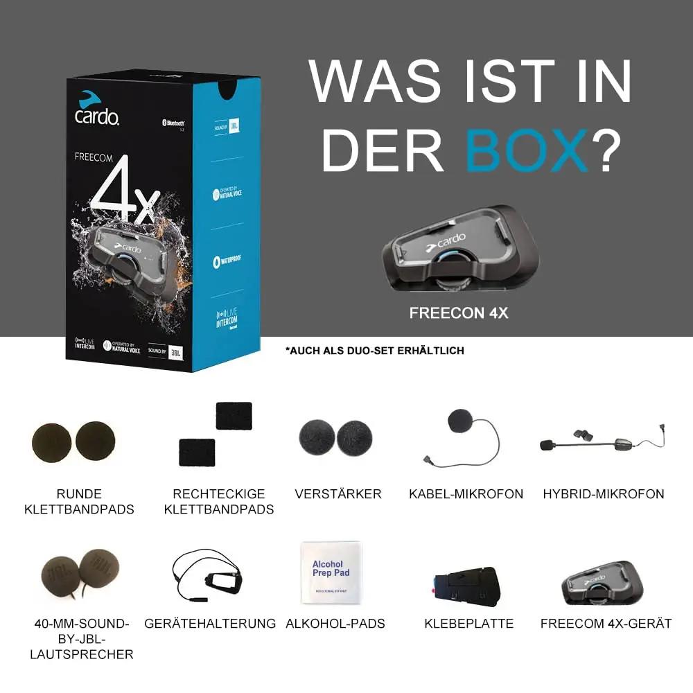 Cardo Bluetooth-motorrattikomplekt Freecom 4X Solo – detailne vaade
