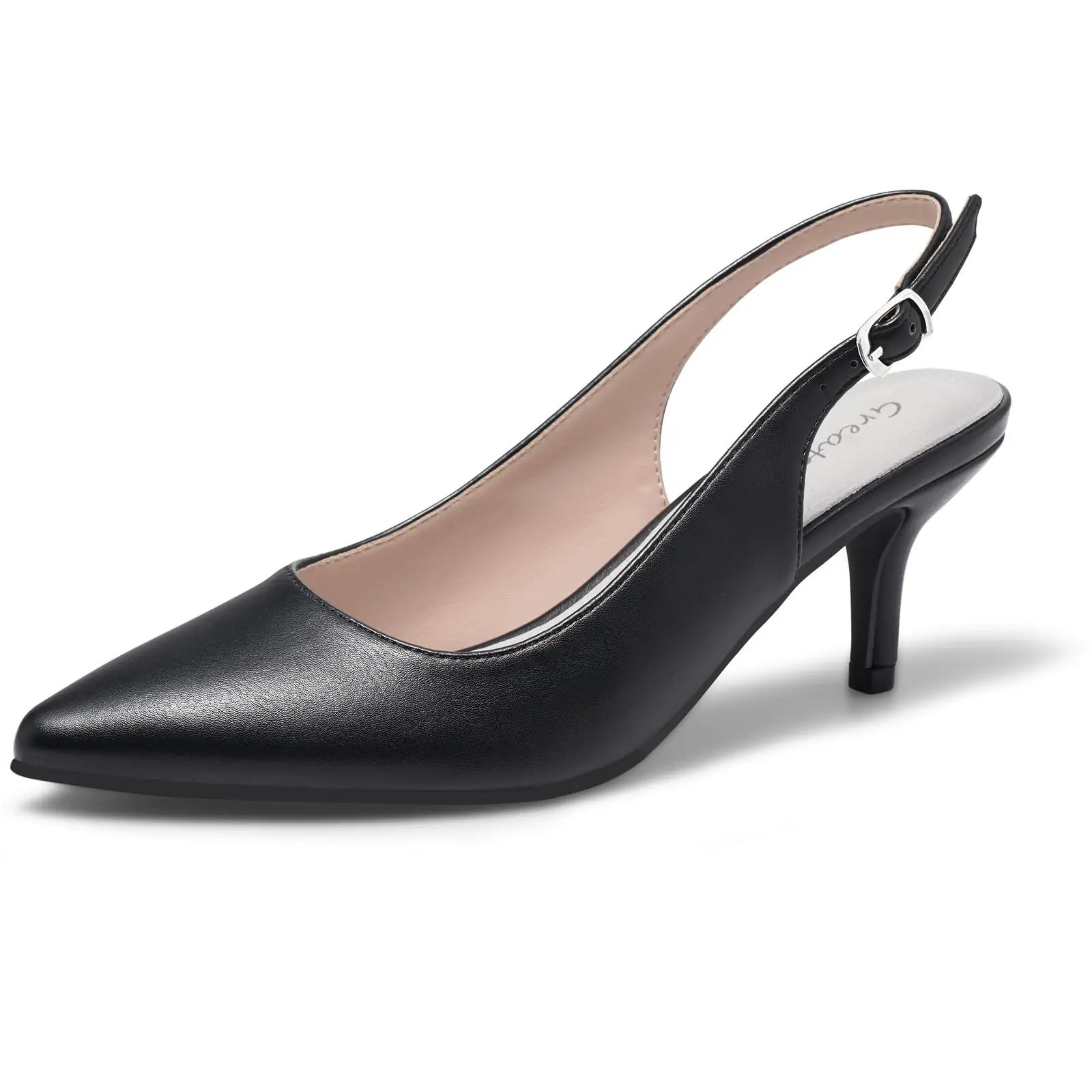 Greatonu elegantne PU-pumps stiliseeritud kitsakandaga kingitus