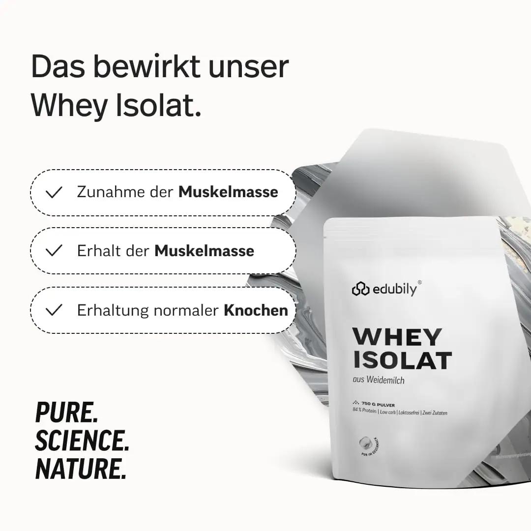 edubily nutrition piimavalk Isolaadi pulber — laktoosivaba 750 g – pakend ja tarvikud