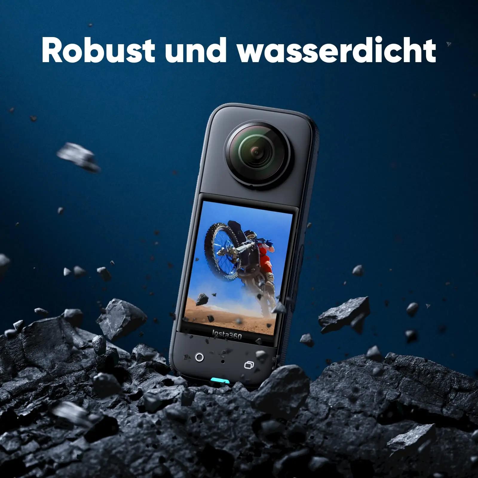 Insta360 X3 veekindel 360° actionkaamera mootorrattale – pilt 9
