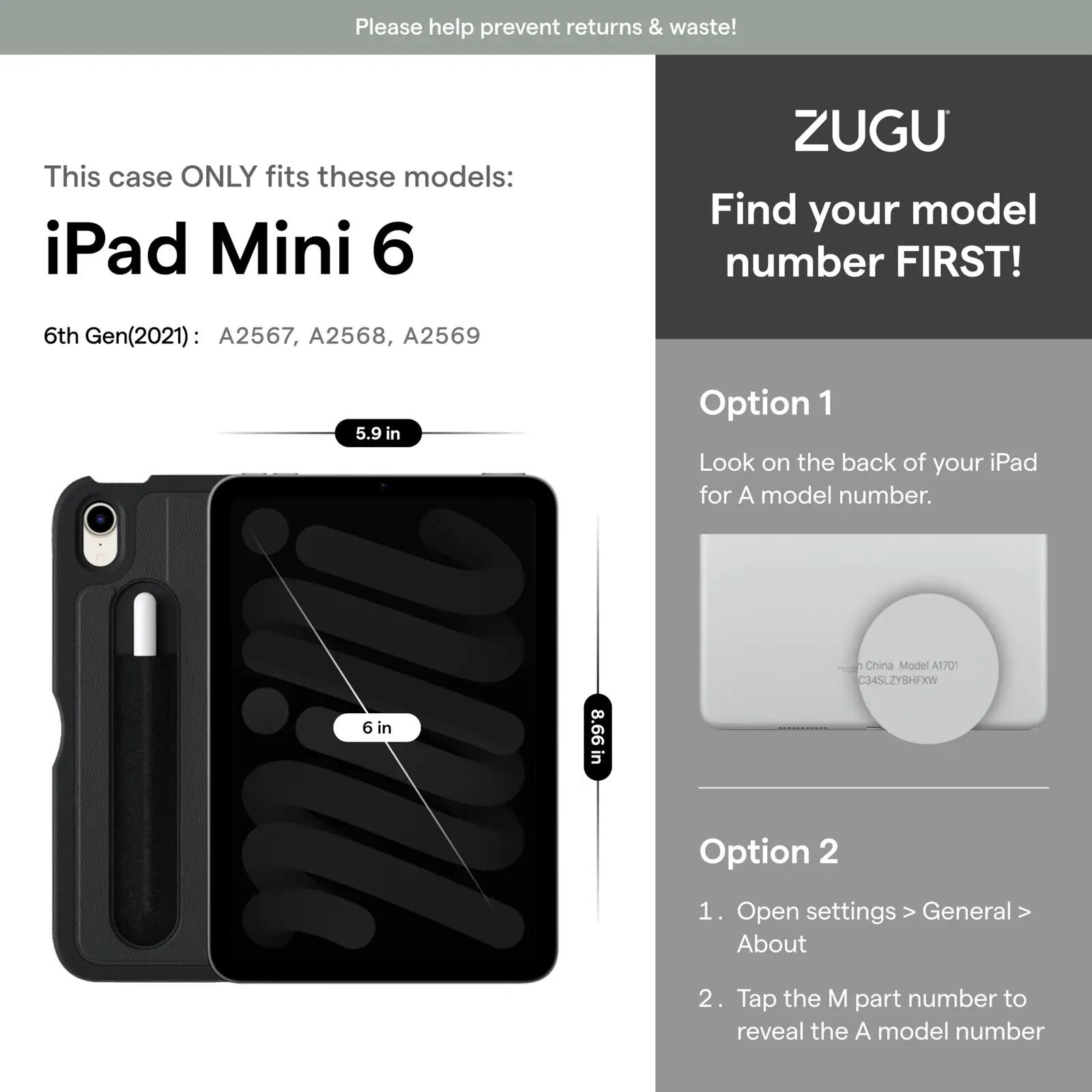 ZUGU CASE ZG-21-MIN6BLK kotid ja ümbrised – detailne lähivaade