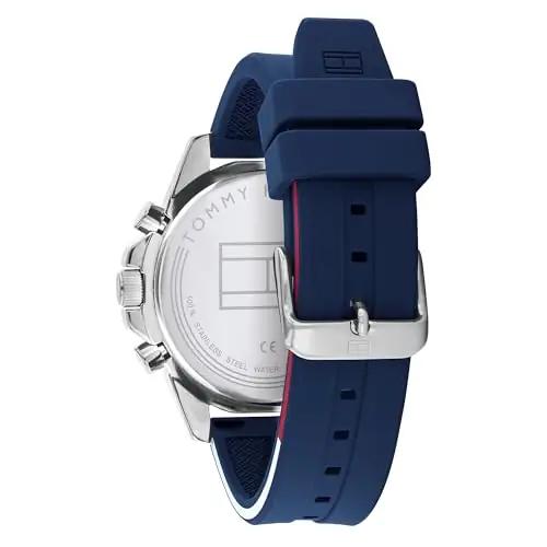 Tommy Hilfiger sinine sportlik silikoonkell — mugav ja vastupidav – pakend ja tarvikud