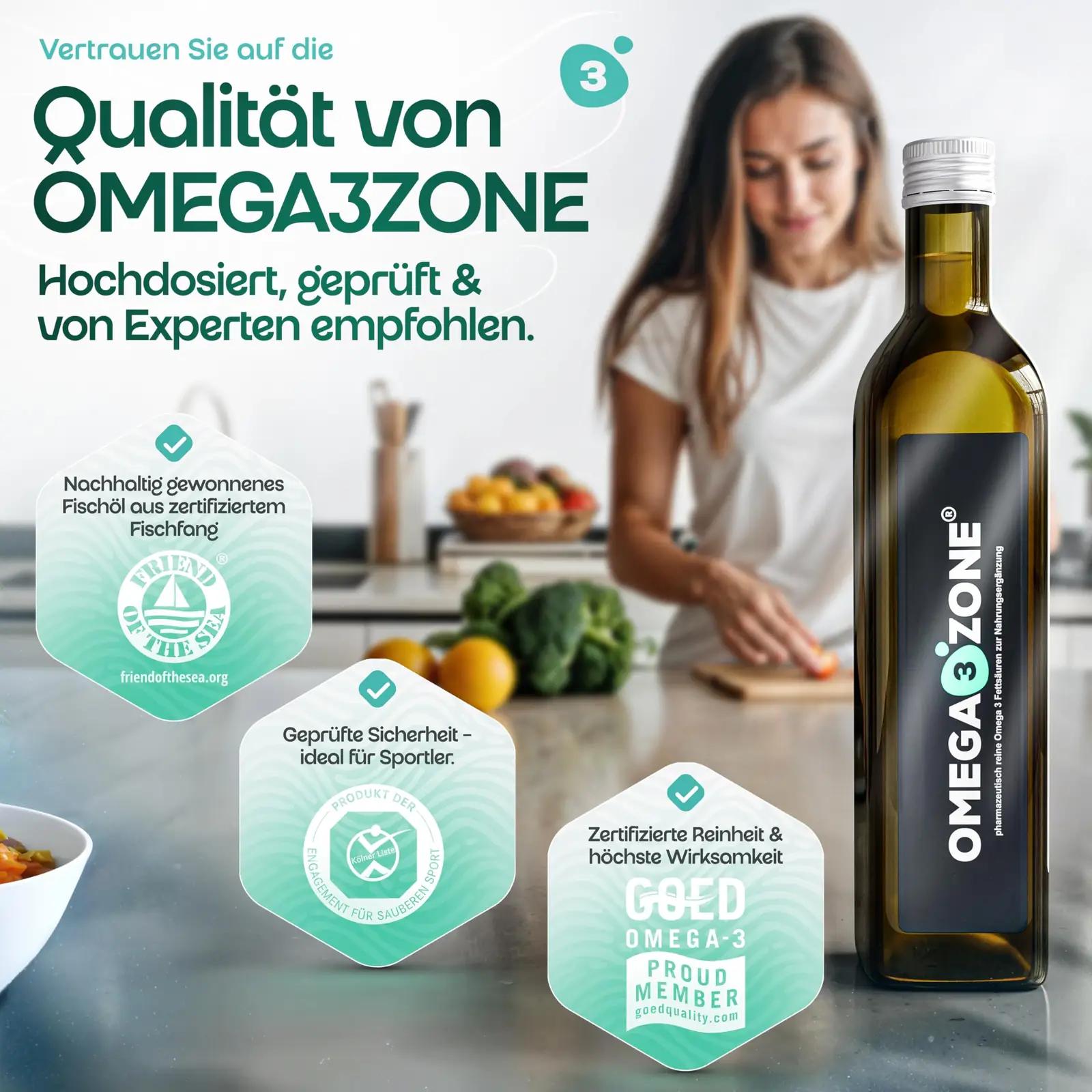 omega3zone premium kalaõli vedel 500 ml – värske greip – pilt 6