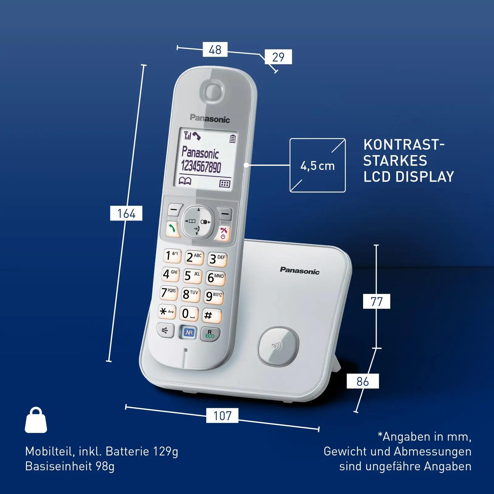 Panasonic metallist traadita telefon — madal kiirgus ja – pilt 6