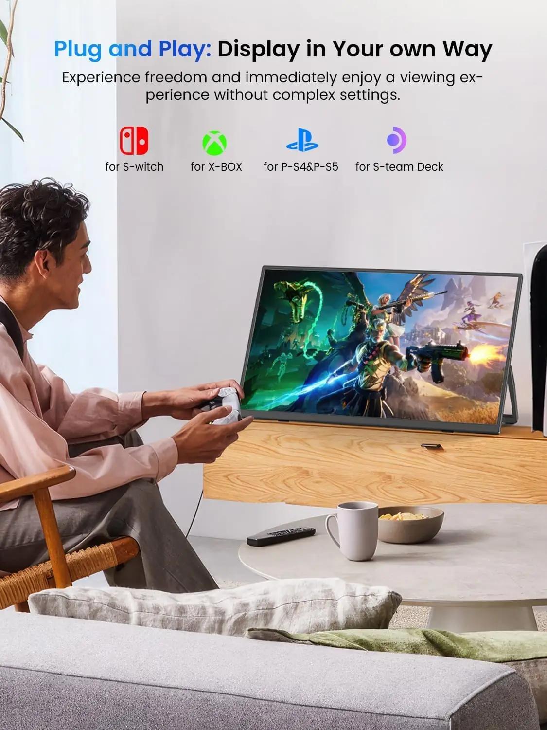 UPERFECT kaasaskantav 15,6″ Full HD monitor töö- ja mänguks – pilt 7