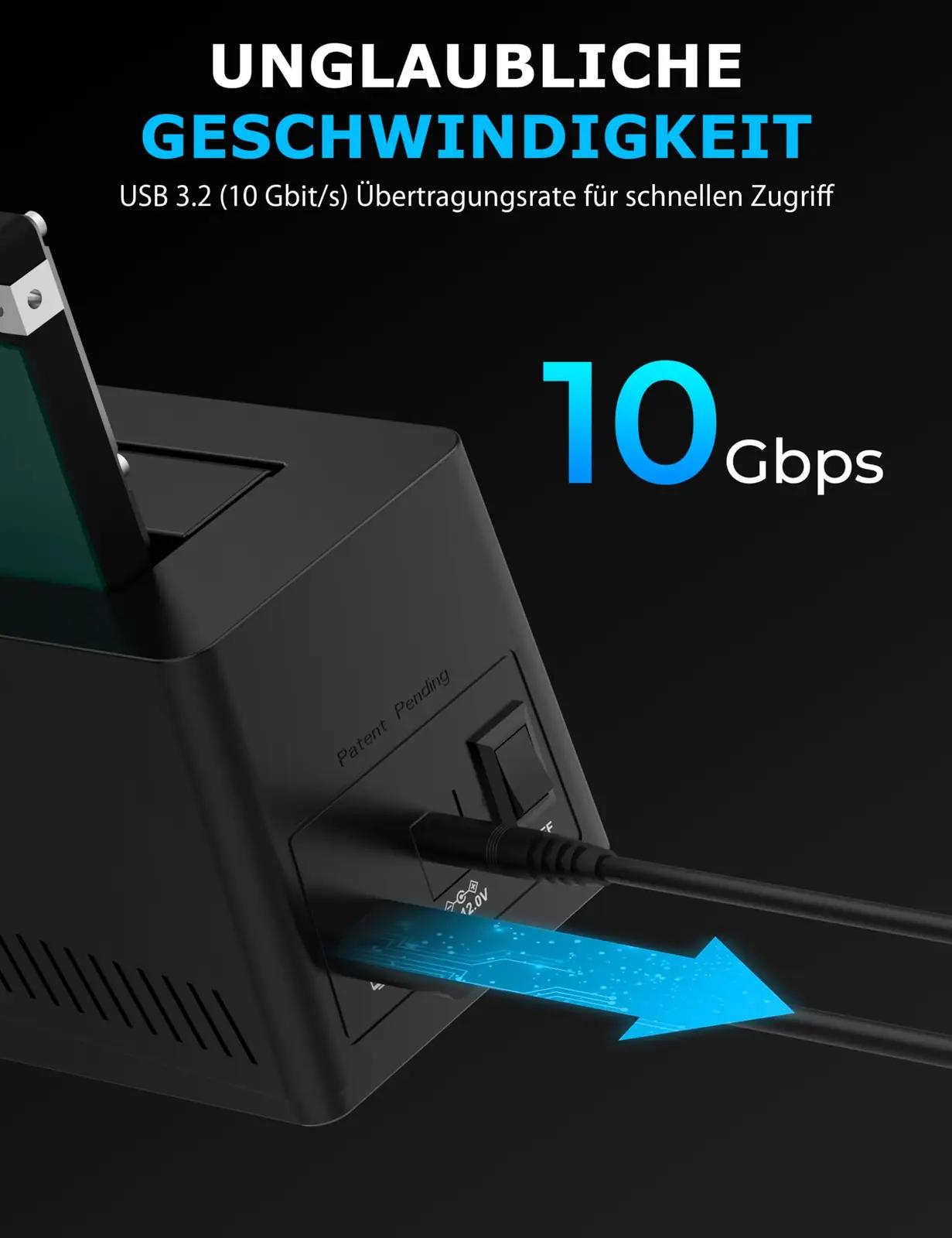 SABRENT alumiiniumist andmekuvar – M.2 NVMe ja SATA Dock – pilt 6