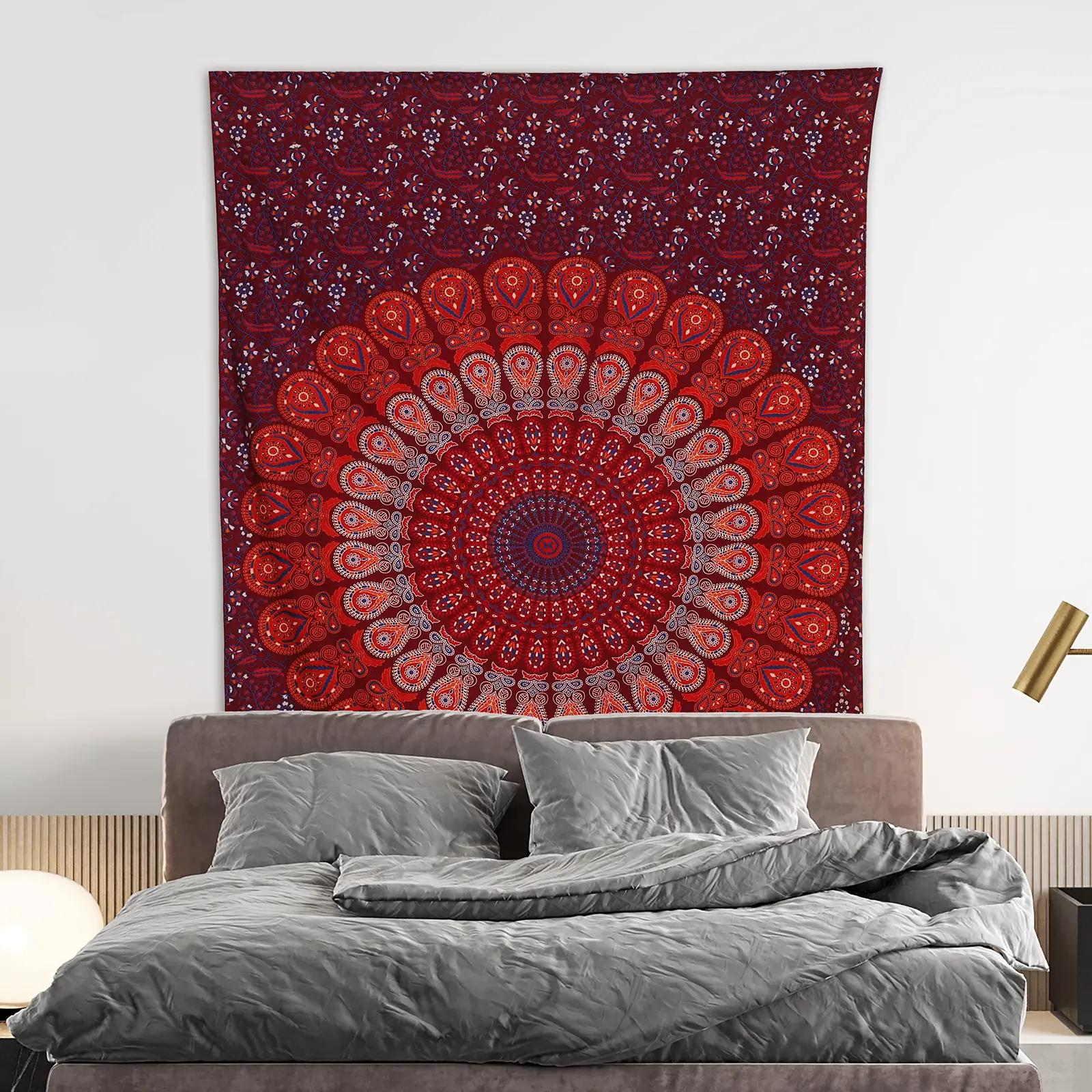 Bless International puuvillane Mandala-seinavaip – boho dekor – detailne vaade