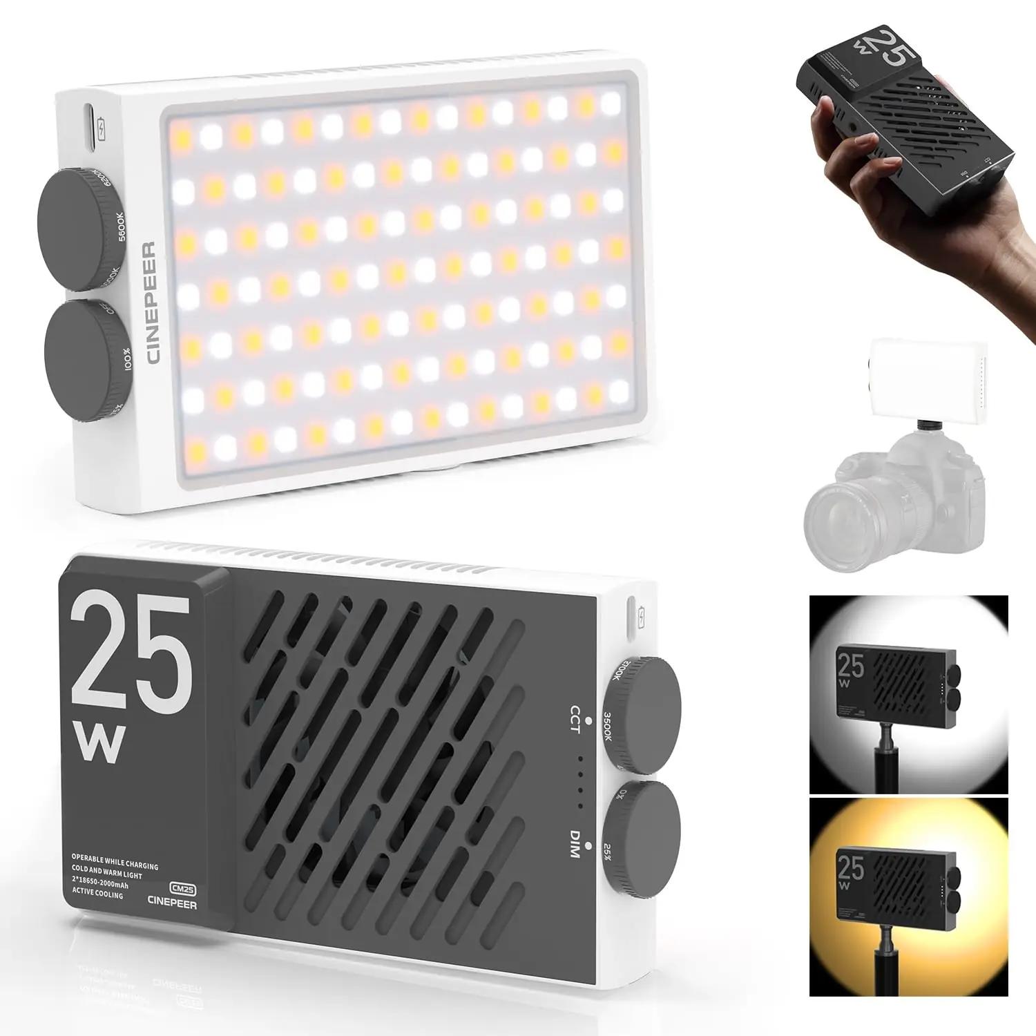 ZHIYUN kerge 25W bi-värvi videotuled – kaasaskantav ja vastupidav