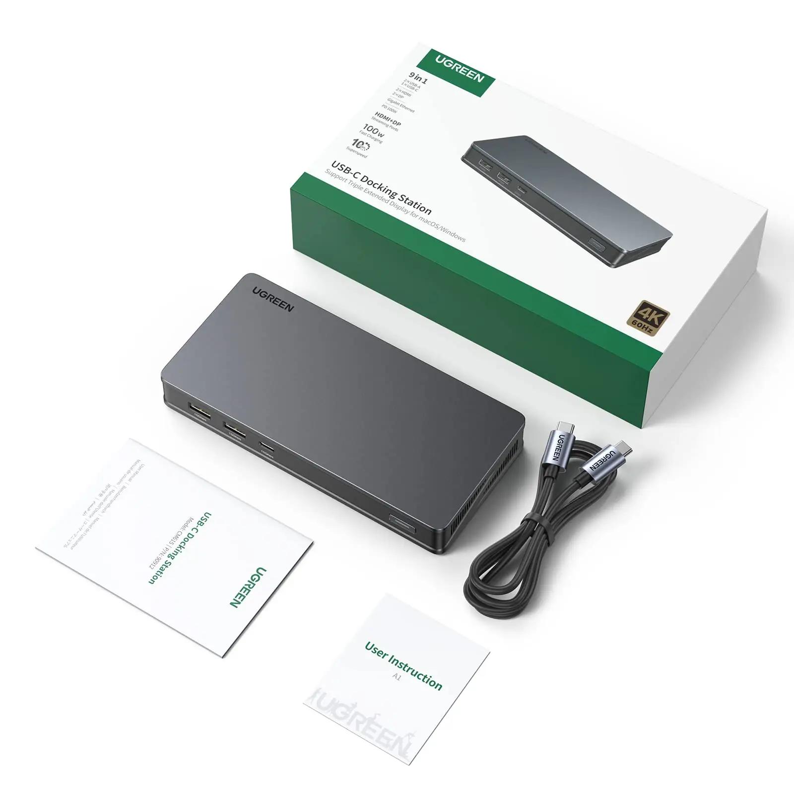 UGREEN universaalne dokk 4K topeltkuva ja USB-C ühendusega – pilt 8