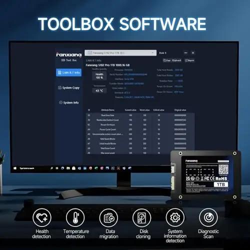 fanxiang kompaktne 512GB SSD – kiire salvestus ja mängude tugi – pilt 10