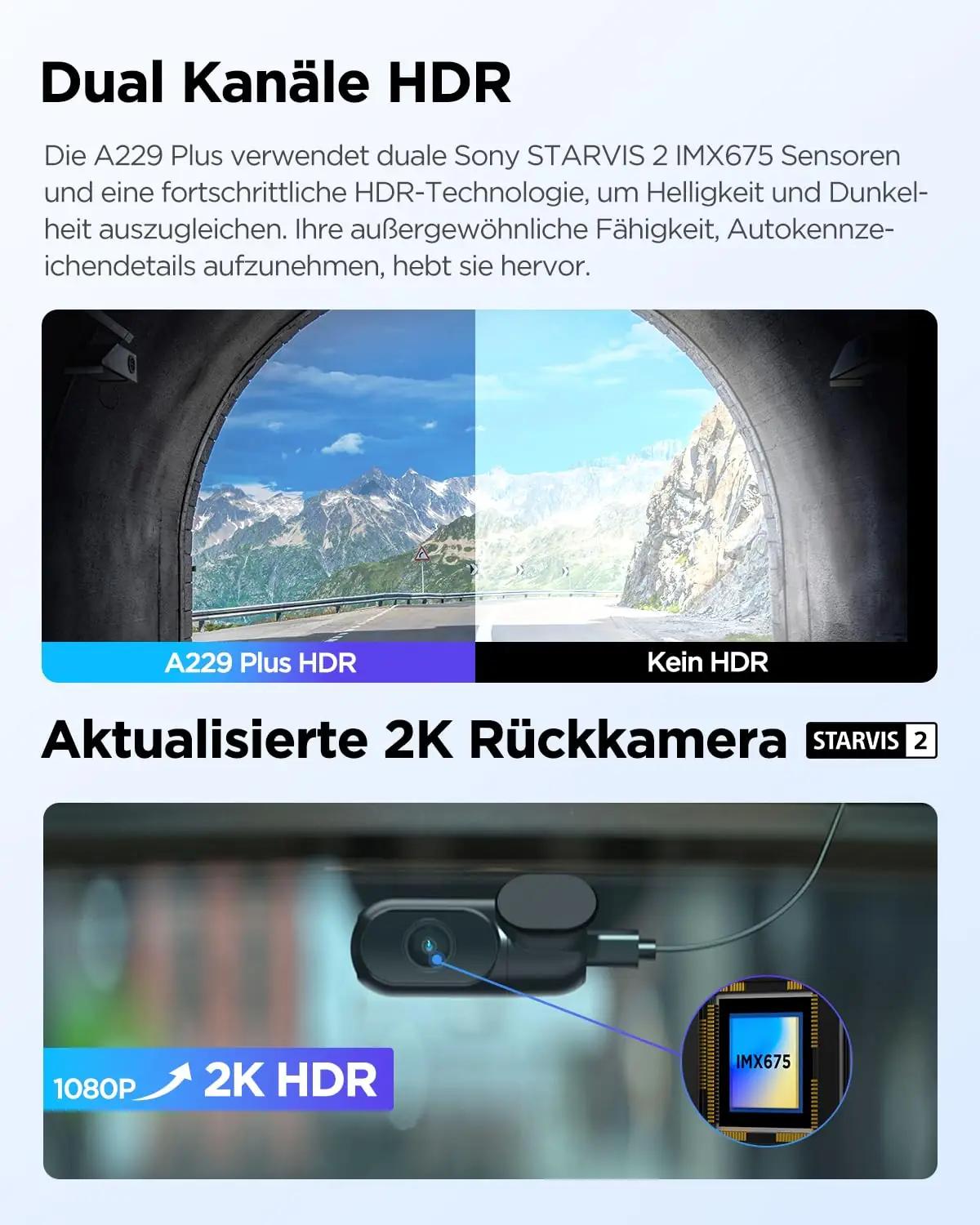 VIOFO kvaliteetne A229 Plus – öövaatlus ja 2K top-kaadrid – kasutusnäide