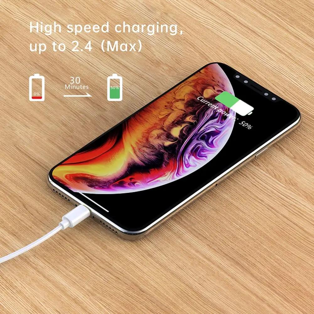 PEAPOLET vastupidav 10FT Lightning-kaabel kahele seadmele – pilt 6