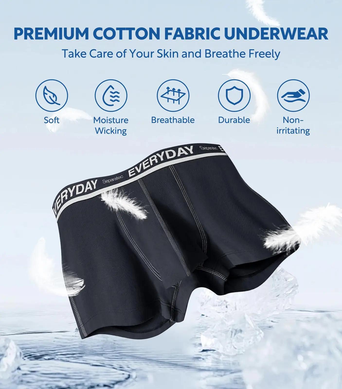 Separatec pehmed meeste boxershortsid 7-pakk – hingav puuvill – kasutusnäide