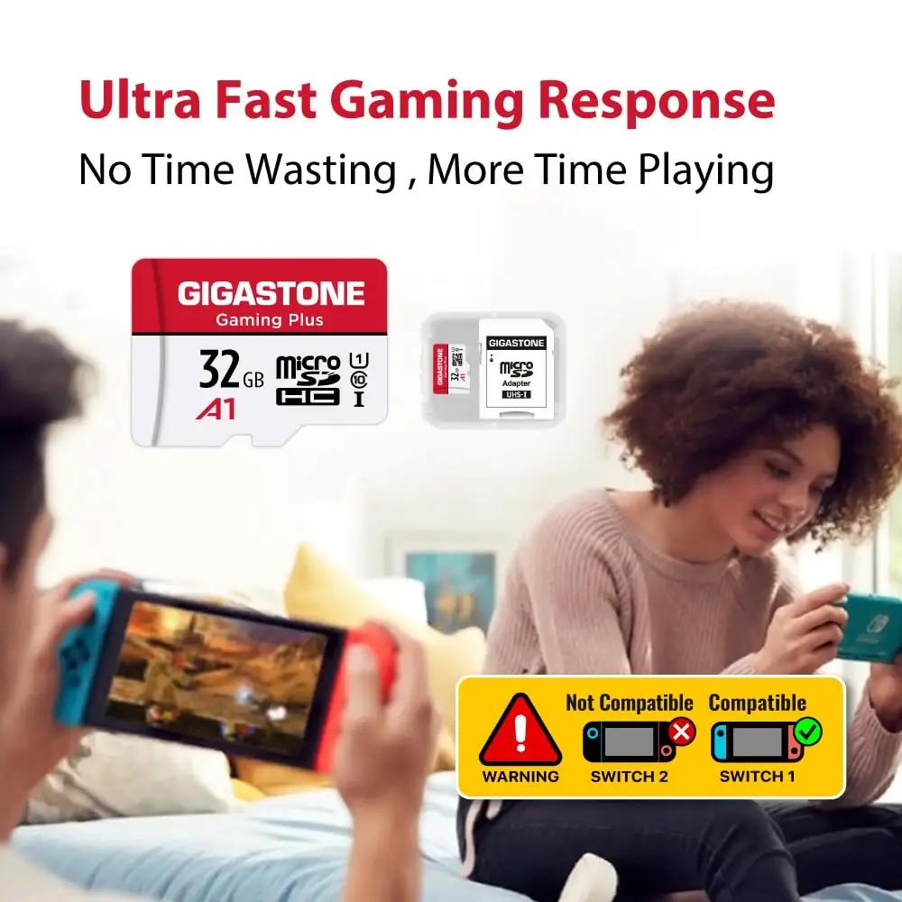 Gigastone 5×32GB microSD komplekt — vastupidav salvestusvideole – lisavaade