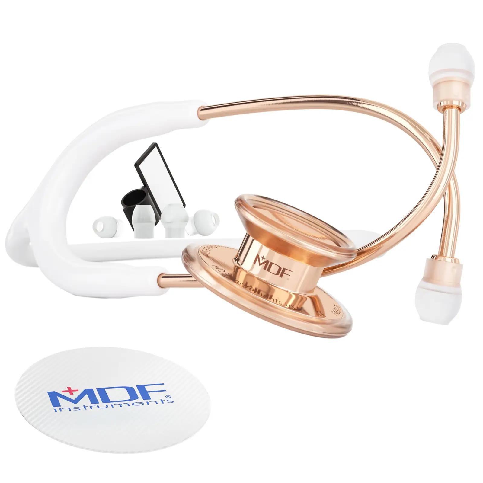 MDF Instruments roosakuldne roostevaba stetoskoop