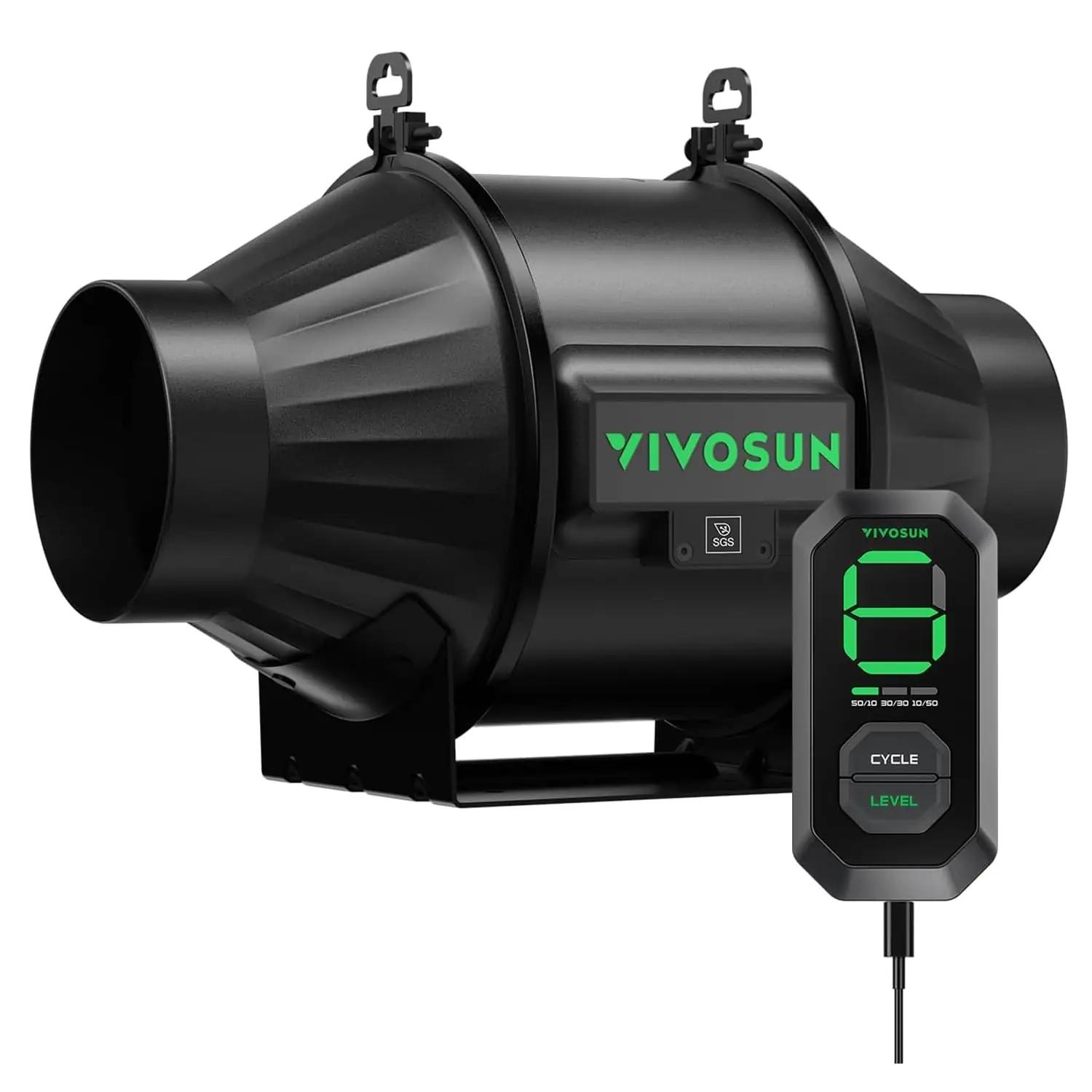 VIVOSUN metallist õhueemaldaja 100 mm – vaikne ja tõhus