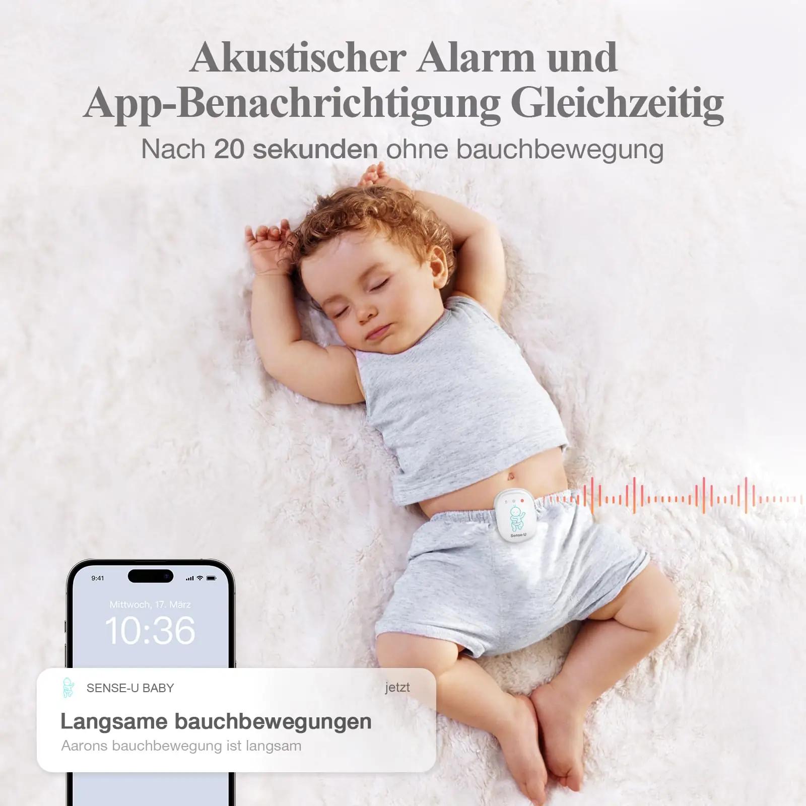 Sense-U nutikas beebimonitor — liigutuse ja temperatuuri jälgija – kasutusnäide