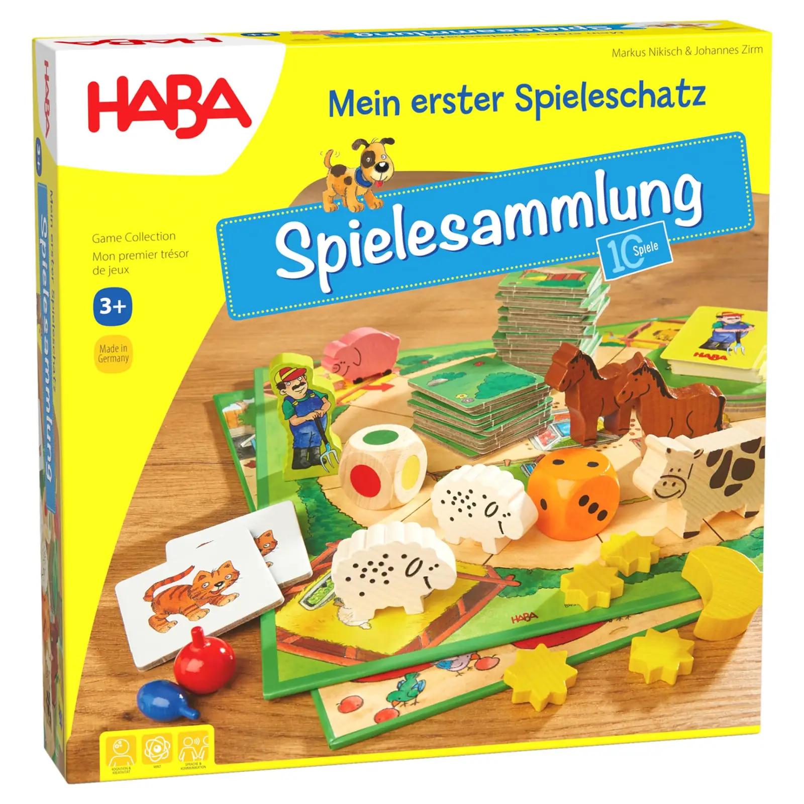 HABA laste mängukogu kartongist komplekt — arendab mänguliselt