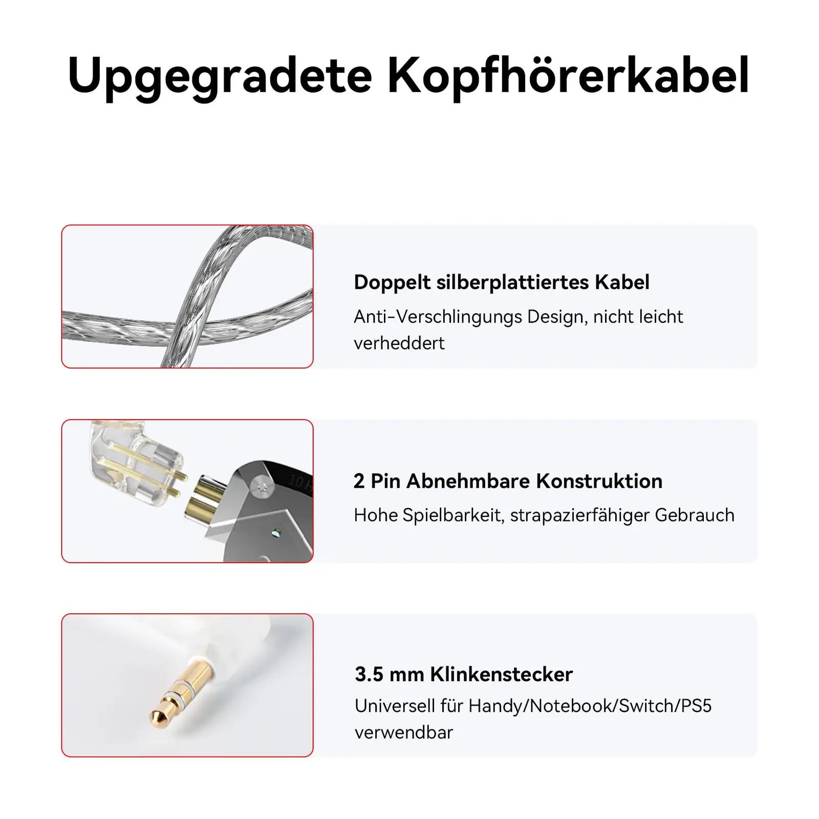 Yinyoo terasest faceplate’iga In-Ear kõrvarõngad – pilt 6