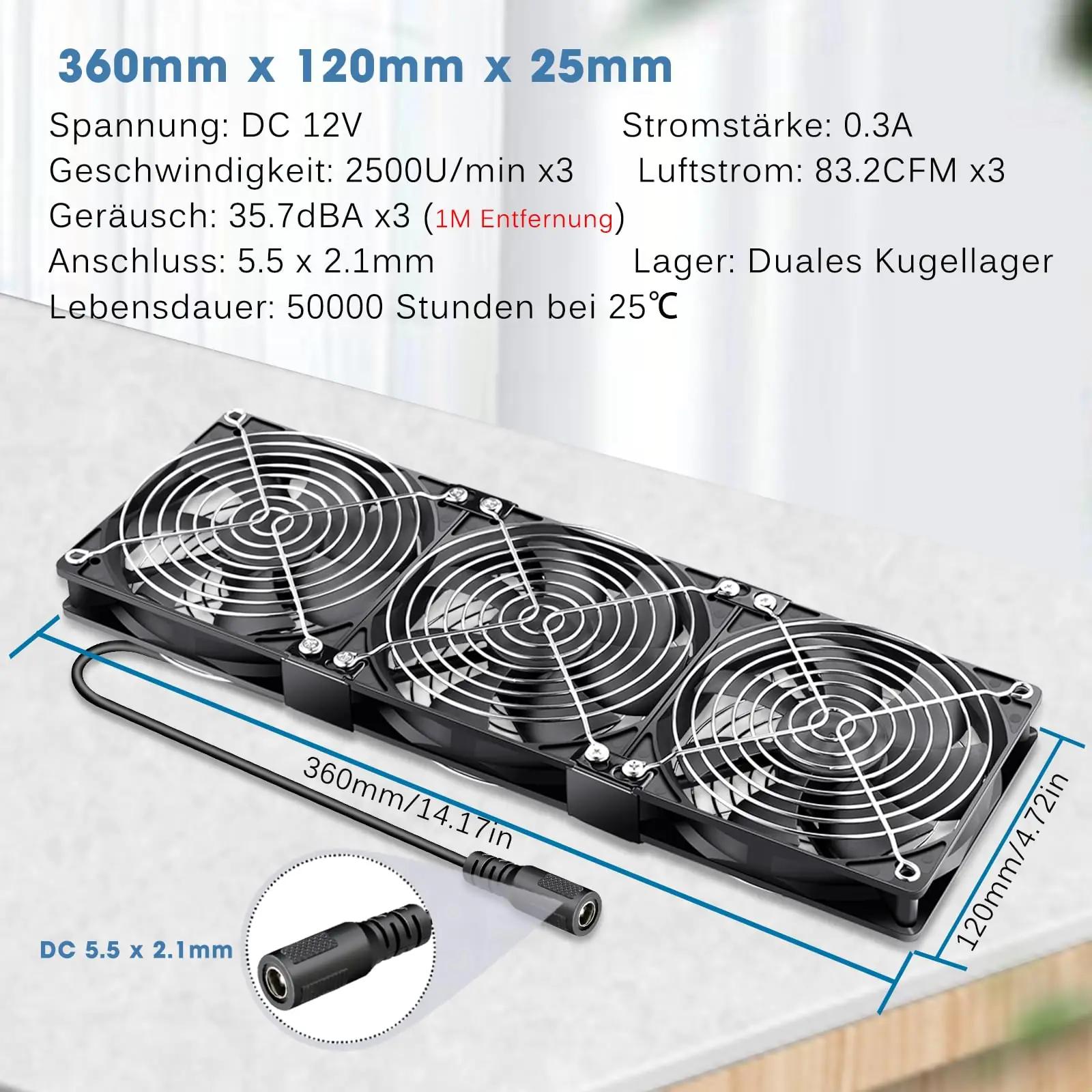 GDSTIME vastupidav 360mm ventilaator – tõhus jahutus PC-le – pilt 6