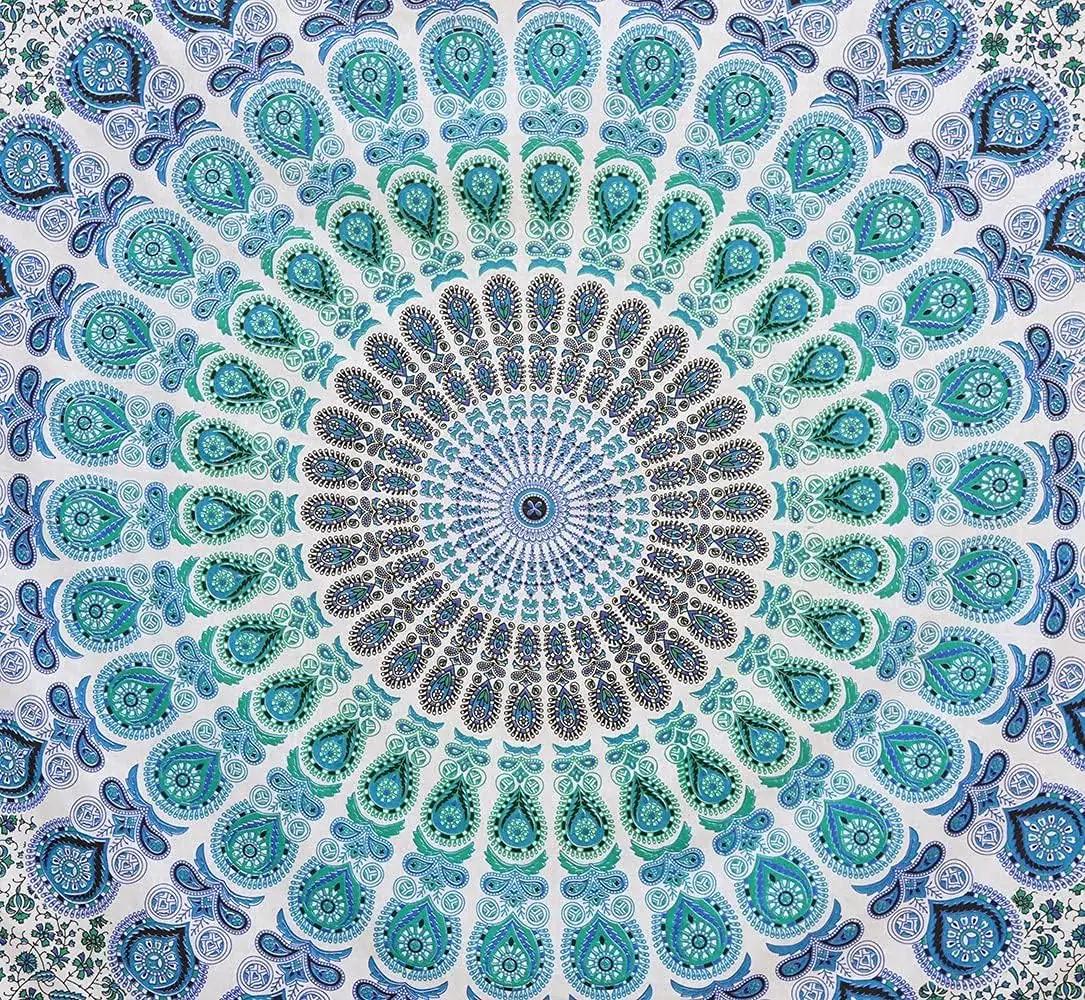 Bless International puuvillane peacock seinavaip – boho dekor – pakend ja tarvikud