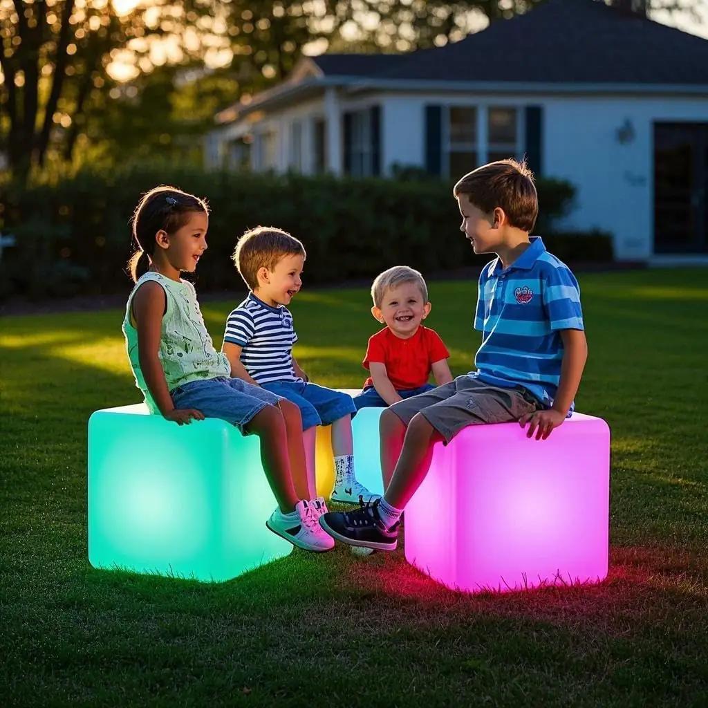 Mr.Go LED-kuup 30,5 cm – veekindel sisustusvalgusti kingituseks – pilt 7