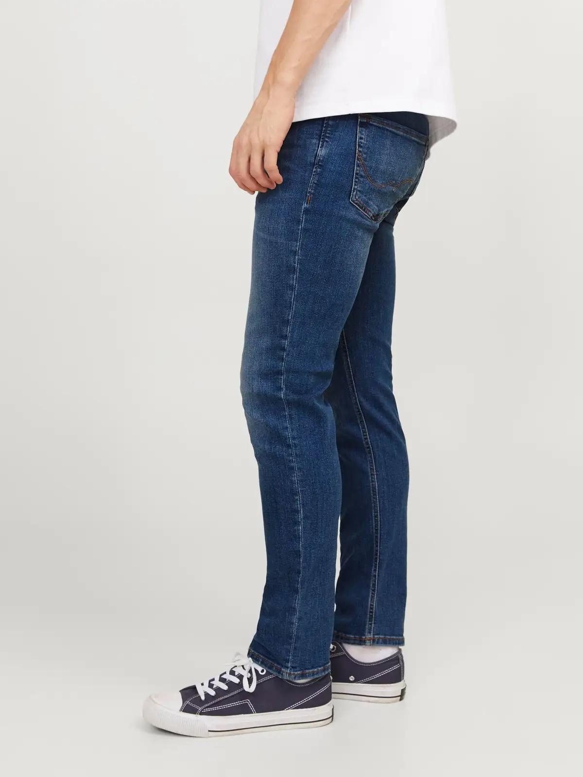 JACK & JONES tume denim püksid — klassikaline slim fit – pilt 8