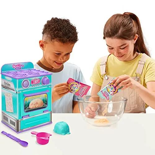 COOKEEZ MAKERY türkiisne interaktiivne pliisu ahjuseade – pakend ja tarvikud