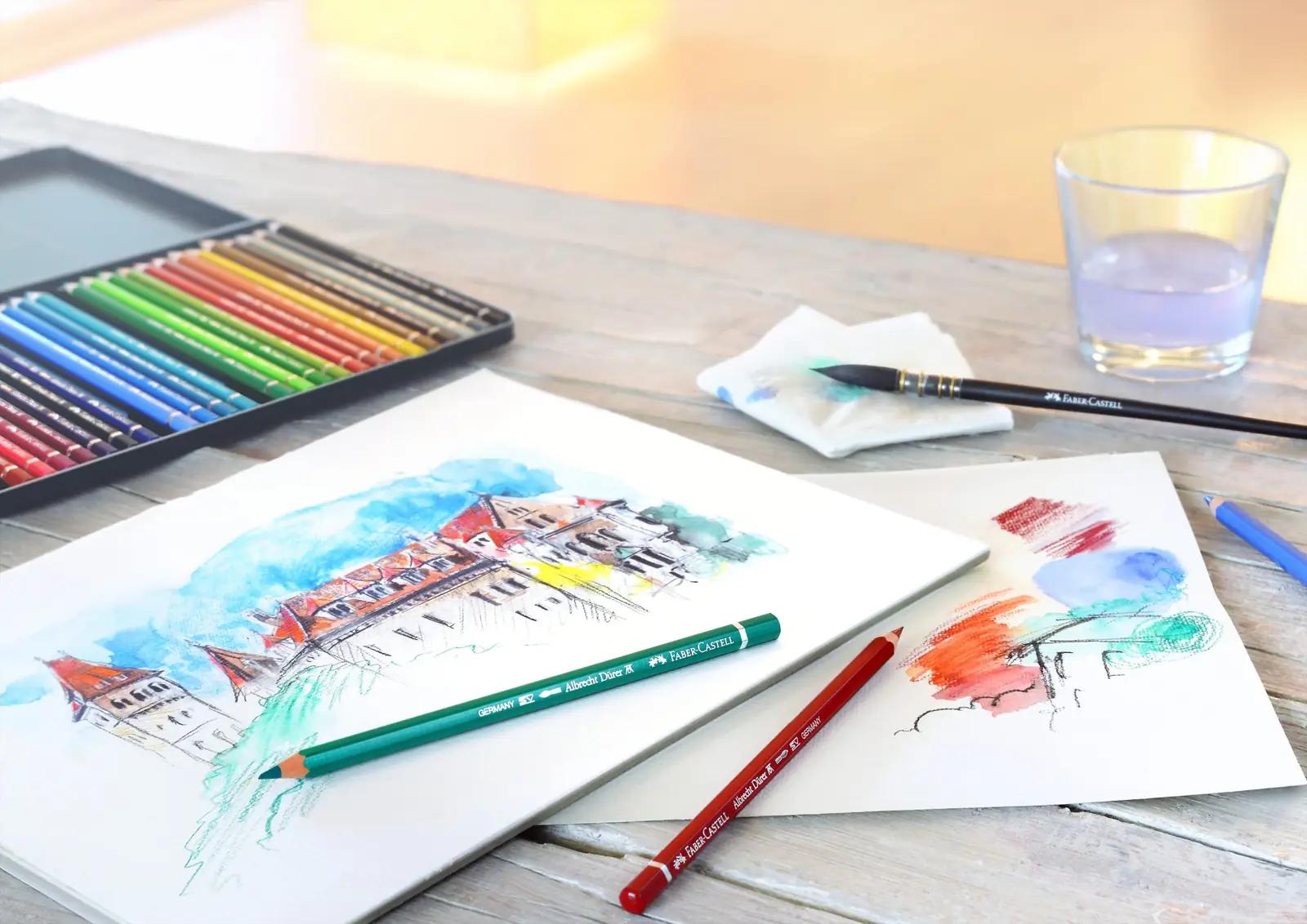 Faber-Castell akvarellpliiatsid 36 tk — kvaliteetne puidust – pilt 7