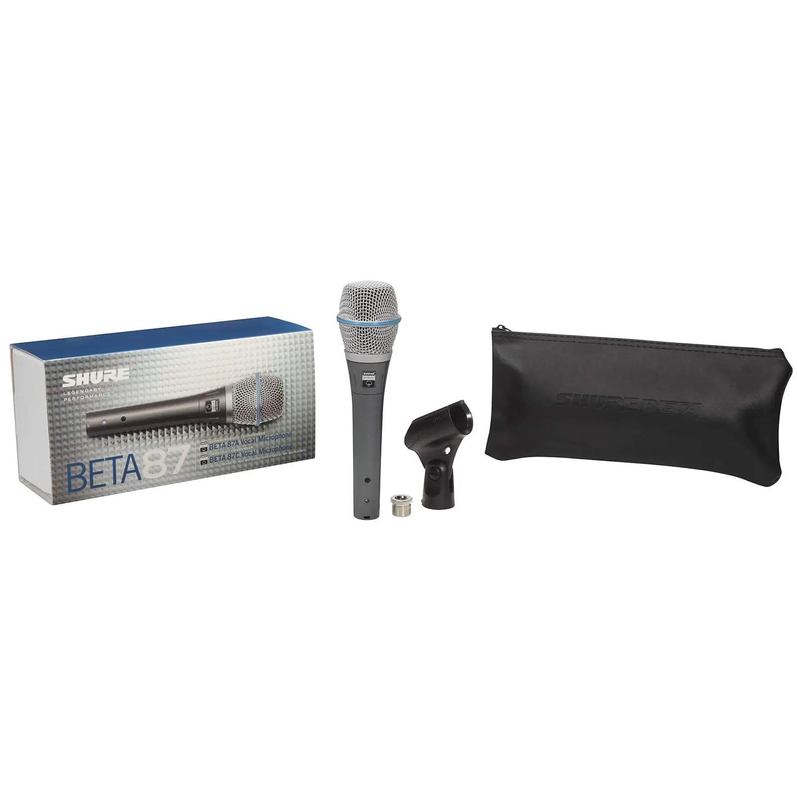 Shure mikrofon Beta87A – professionaalne metallist vokaalmikrofon – kasutusnäide