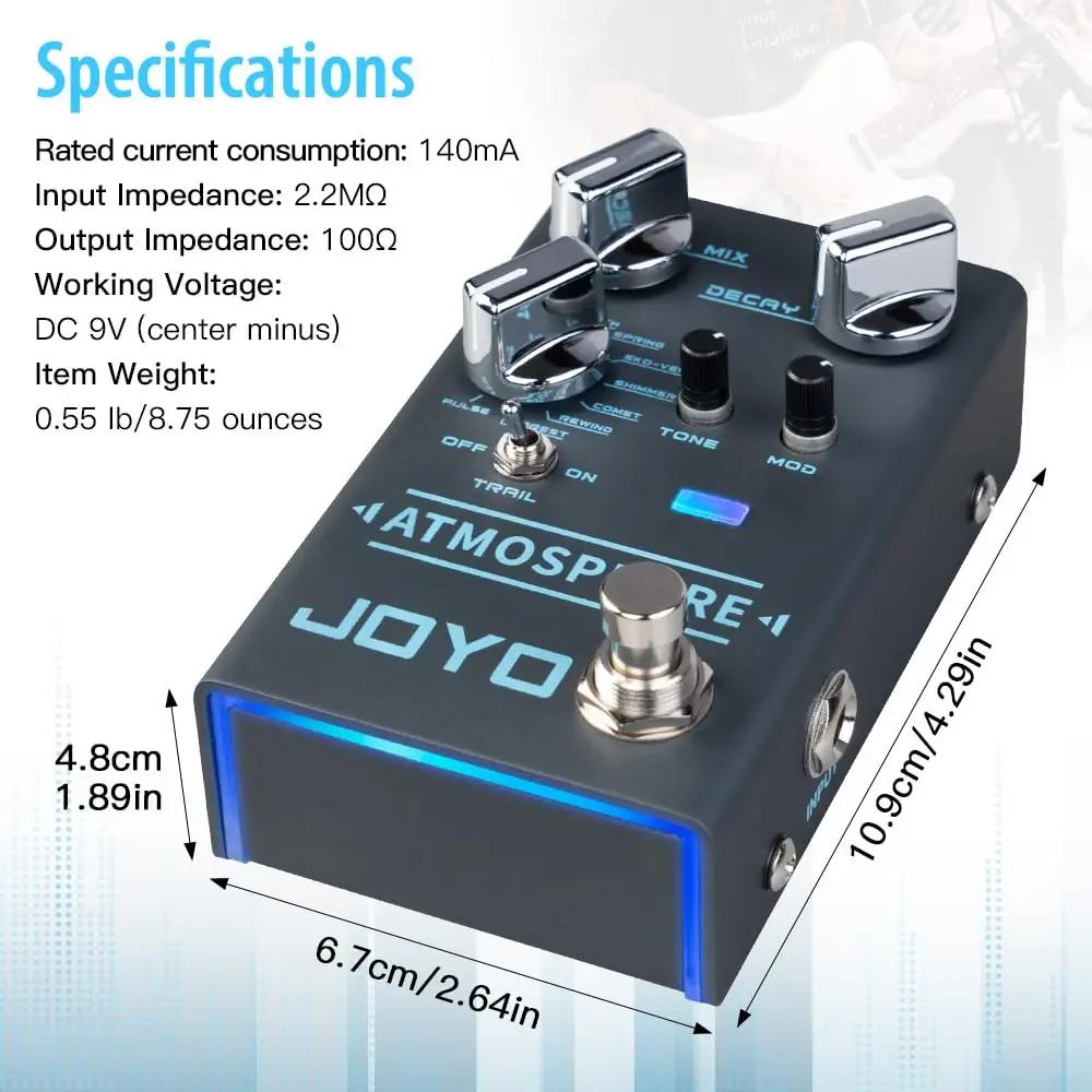 JOYO alumiinium reverb-pedaal kitarrile — atmosfääriline heli – lisavaade