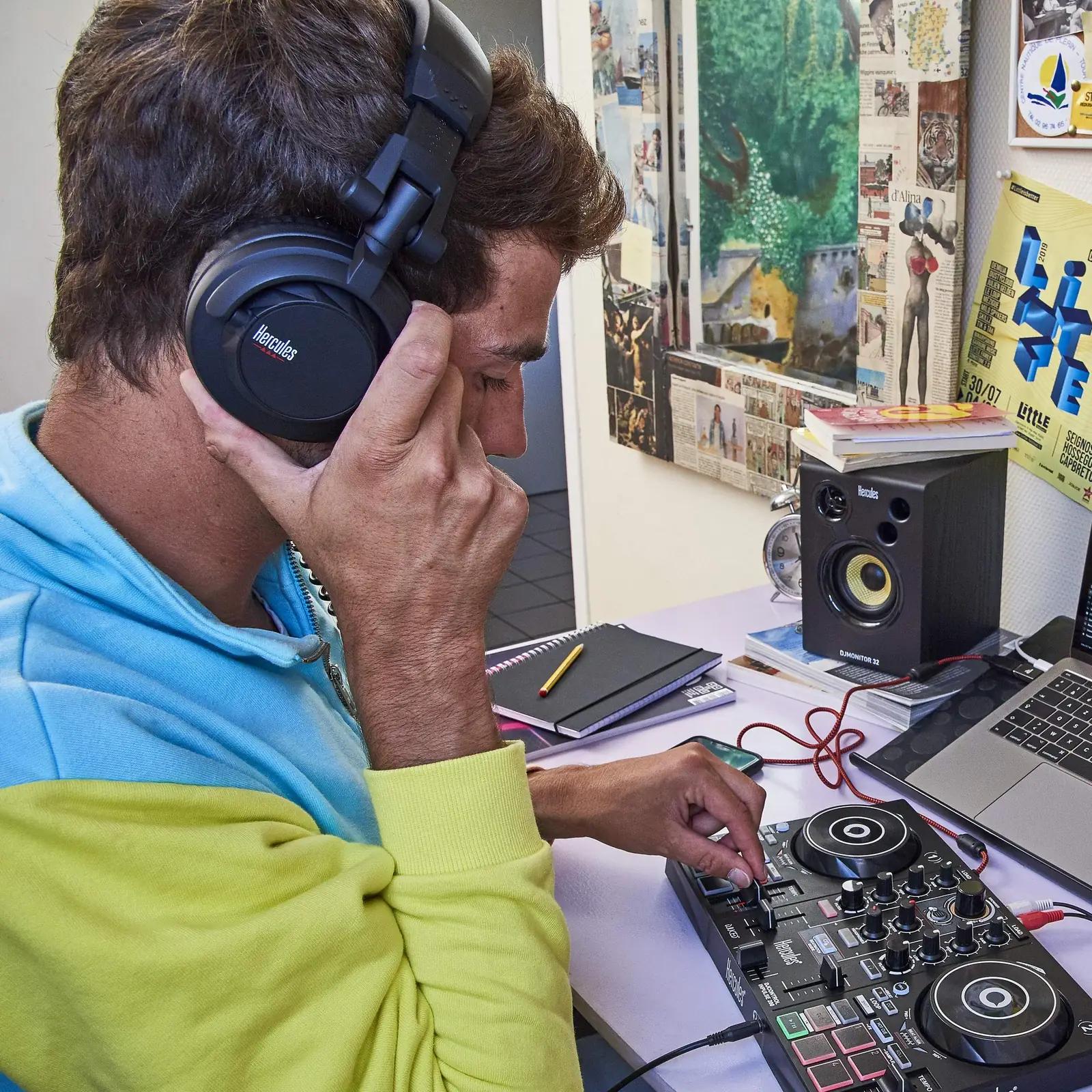 Hercules kuuluvad DJ-pähe mugav kummist kõrvaklapid 4780898 – pilt 7