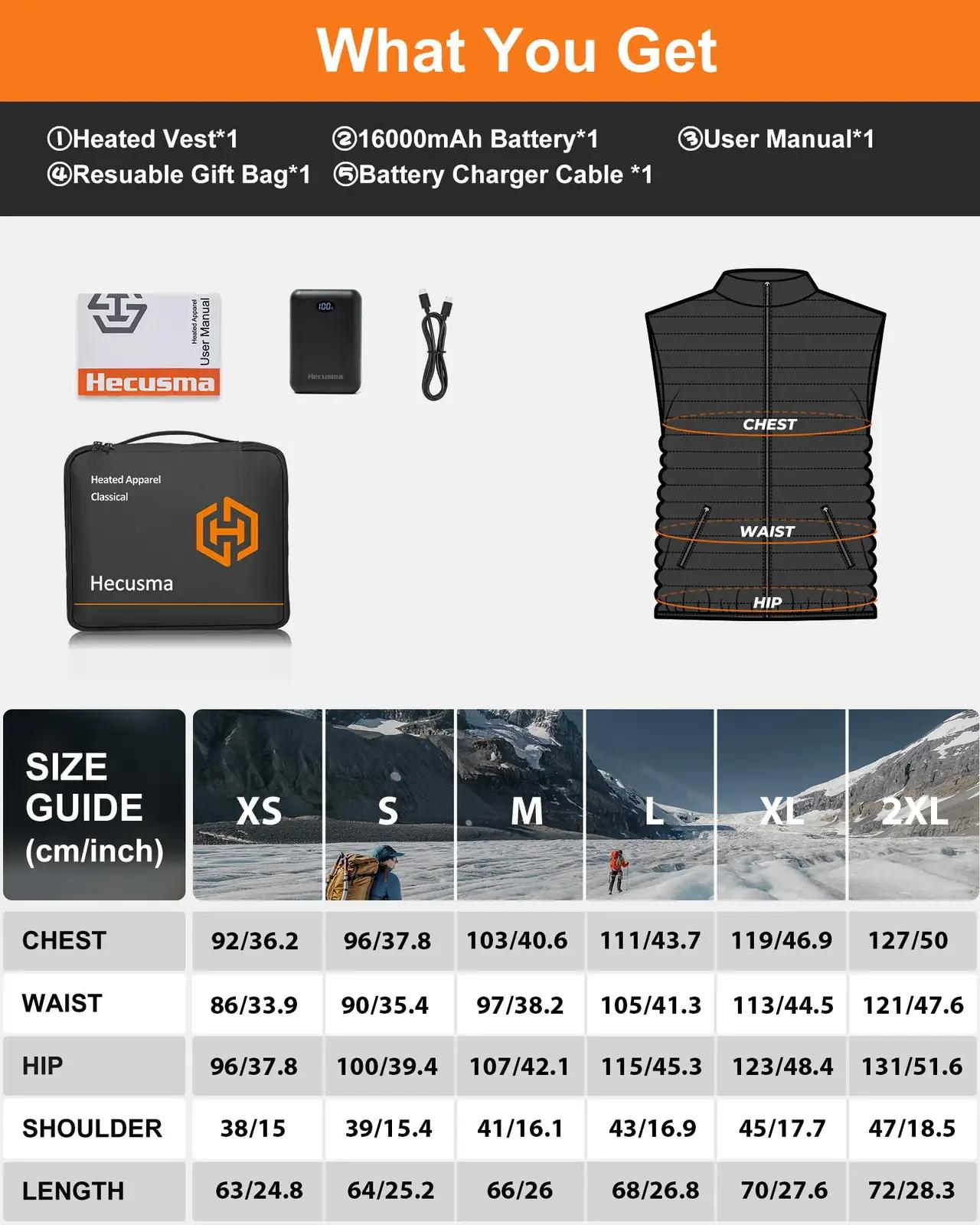 Hecusma soojendusega fleece-vest naistele — mugav ja soe – pilt 6