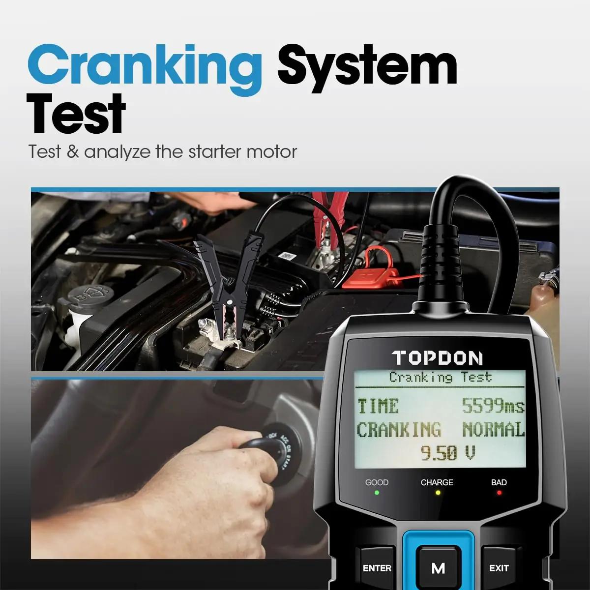 TOPDON akutester BT100 — täpne 12V diagnostika ja kingiidee – pilt 6