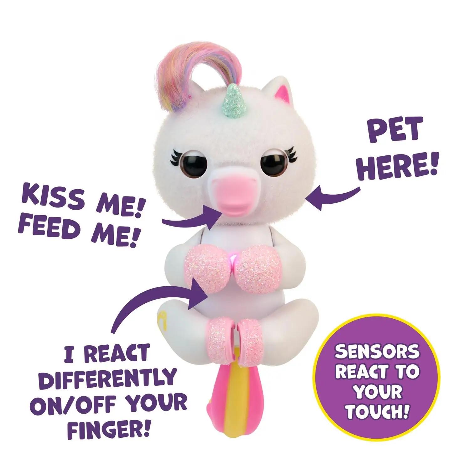 Fingerlings ükssarvikute ripats – kerge mänguasi ja kingitus – kasutusnäide