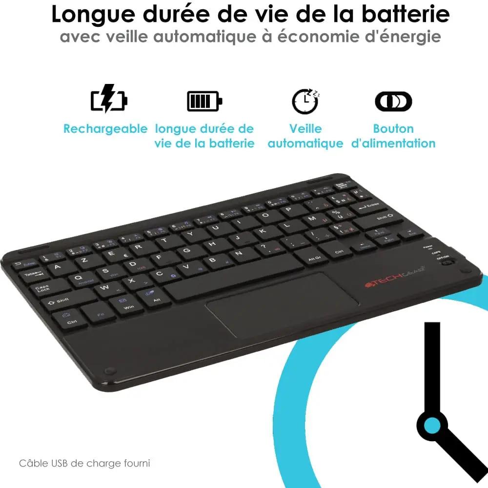 TECHGEAR kerge ABS-klaviatuur koos puuteplaadiga — töö- ja – lisavaade