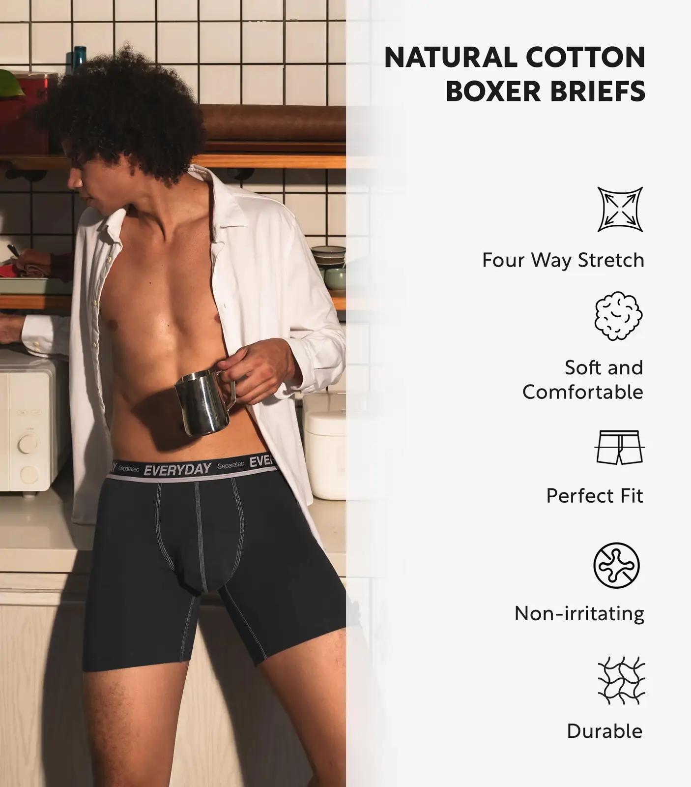 Separatec pehmed meeste boxershortsid 7-pakk – hingav puuvill – pilt 7