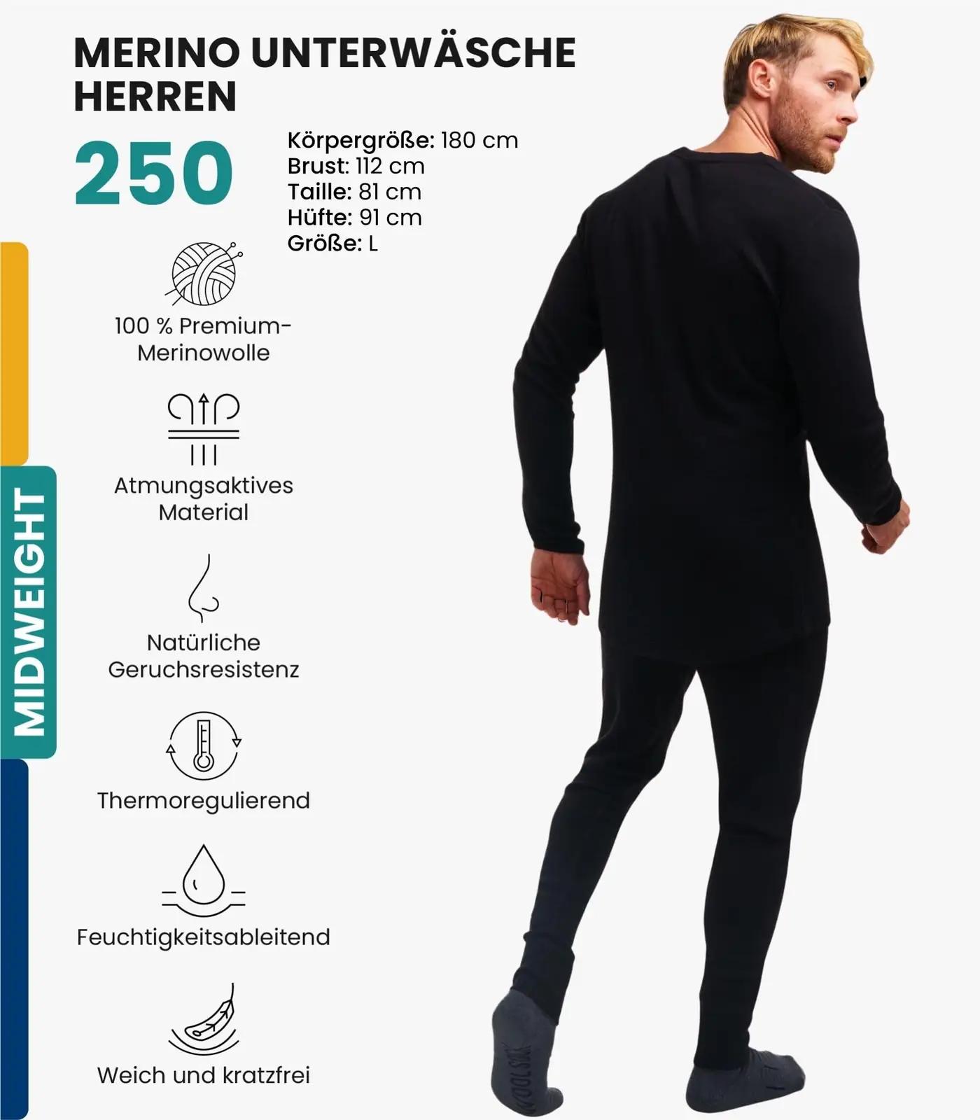 Merino.tech pehme meriinovillast termopesu komplekt – detailne vaade